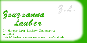 zsuzsanna lauber business card